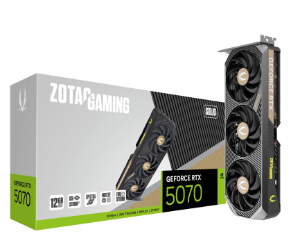 Karta graficzna NVIDIA Zotac GeForce RTX 5070 Solid 12GB GDDR7 DLSS5